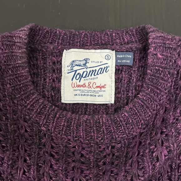 Purple TOPMAN sweater - Picture 2 of 4